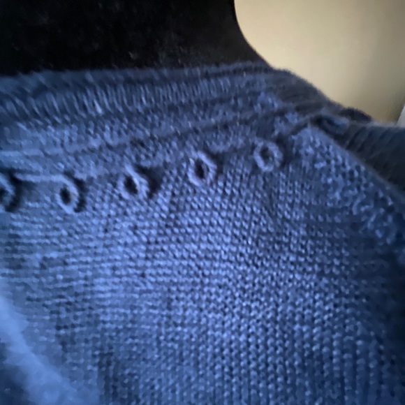 Tommy Bahama blue knit tunic tank tie tassel embroidered sz s new w tags - Picture 9 of 12